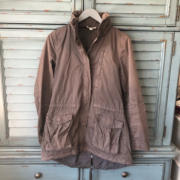 James Perse Elbow Patch Anorak Parka - Picture 3 of 16